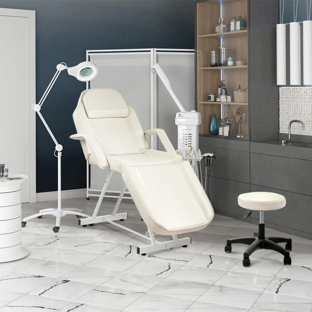 178cm L Adjustable Beauty Bed Salon Chair Set with Stool