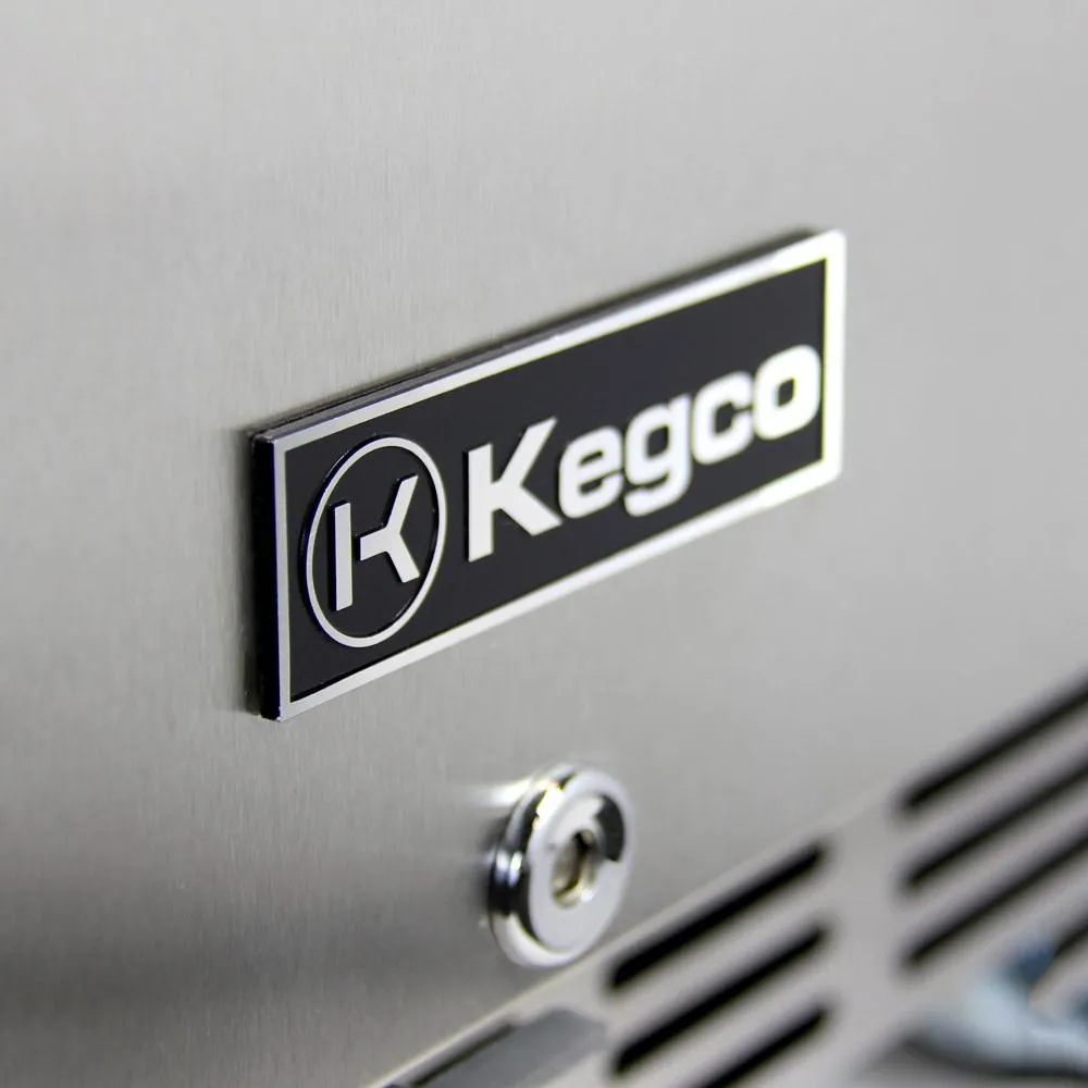 24" Wide  Tap All Stainless Steel Outdoor Built-In Right Hinge Kegerator with Kit