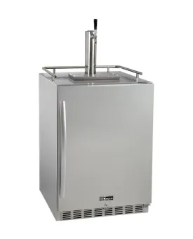 24" Wide  Tap All Stainless Steel Outdoor Built-In Right Hinge Kegerator with Kit