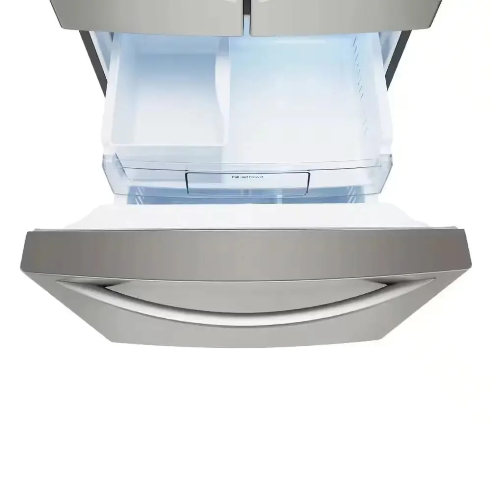 30 In. W 22 Cu. Ft. French Door Refrigerator with Water Dispenser in Stainless Steel