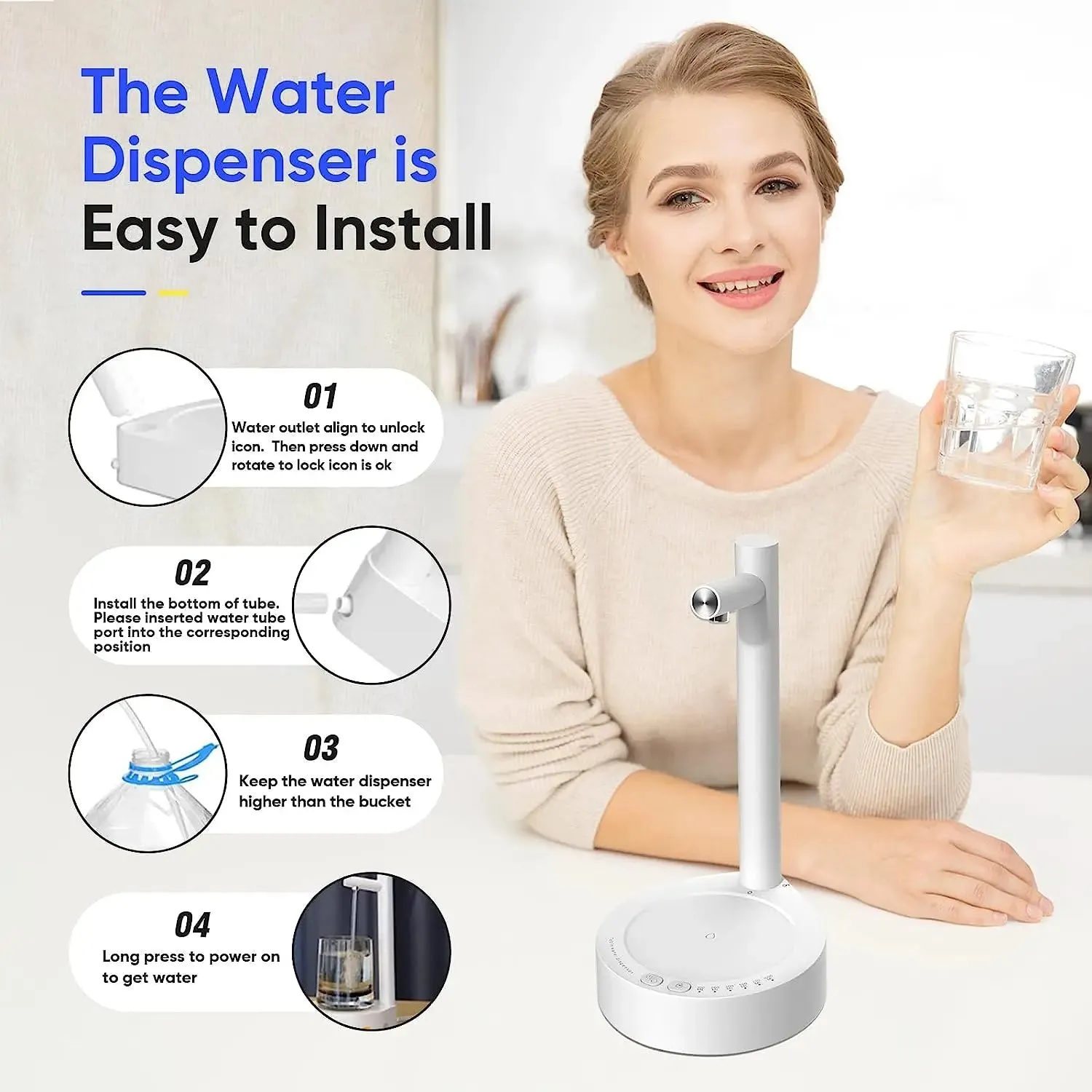 AquaEase™ Smart Desktop Water Dispenser