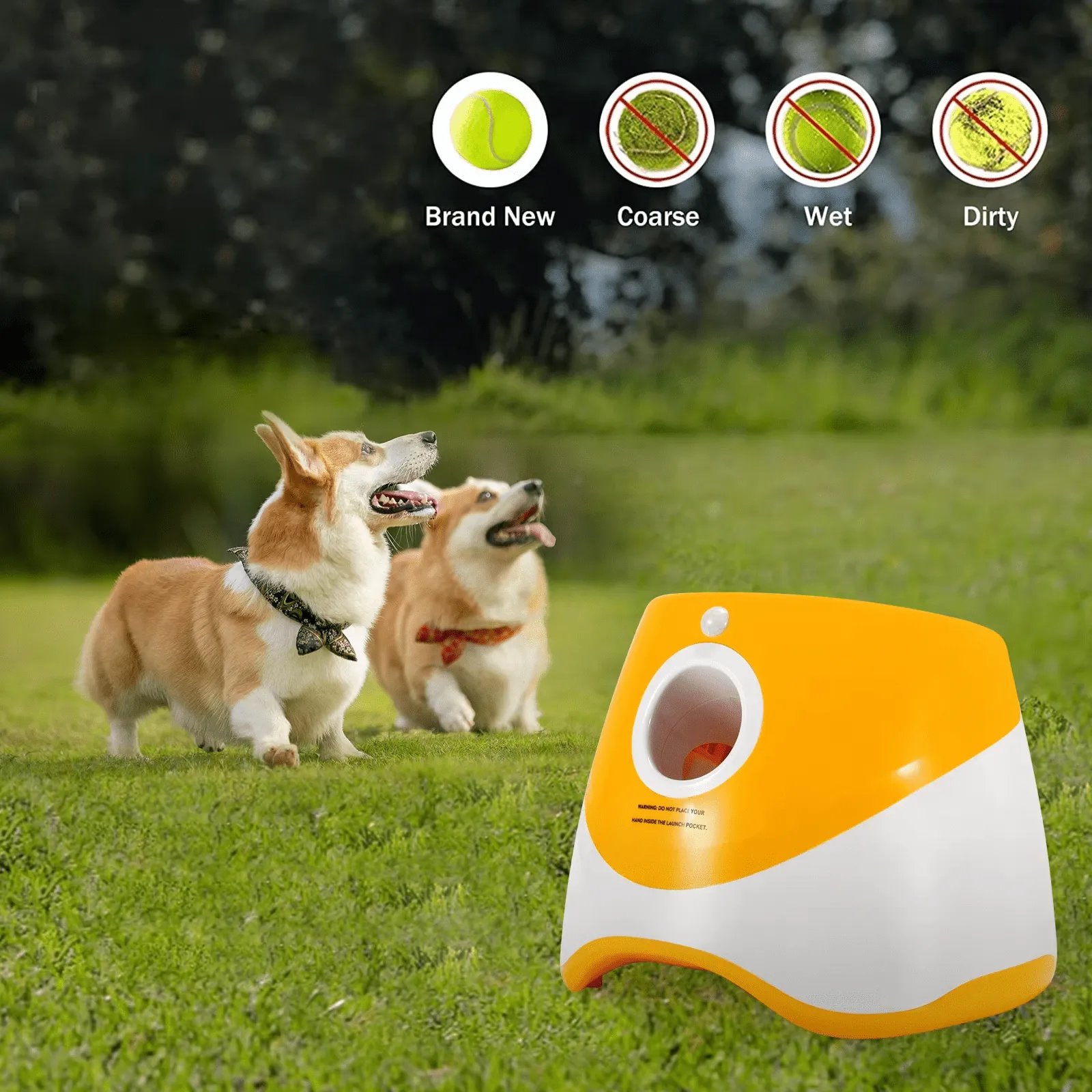 Automatic Ball Launcher for Dogs Ball Thrower Interactive Dog Toy