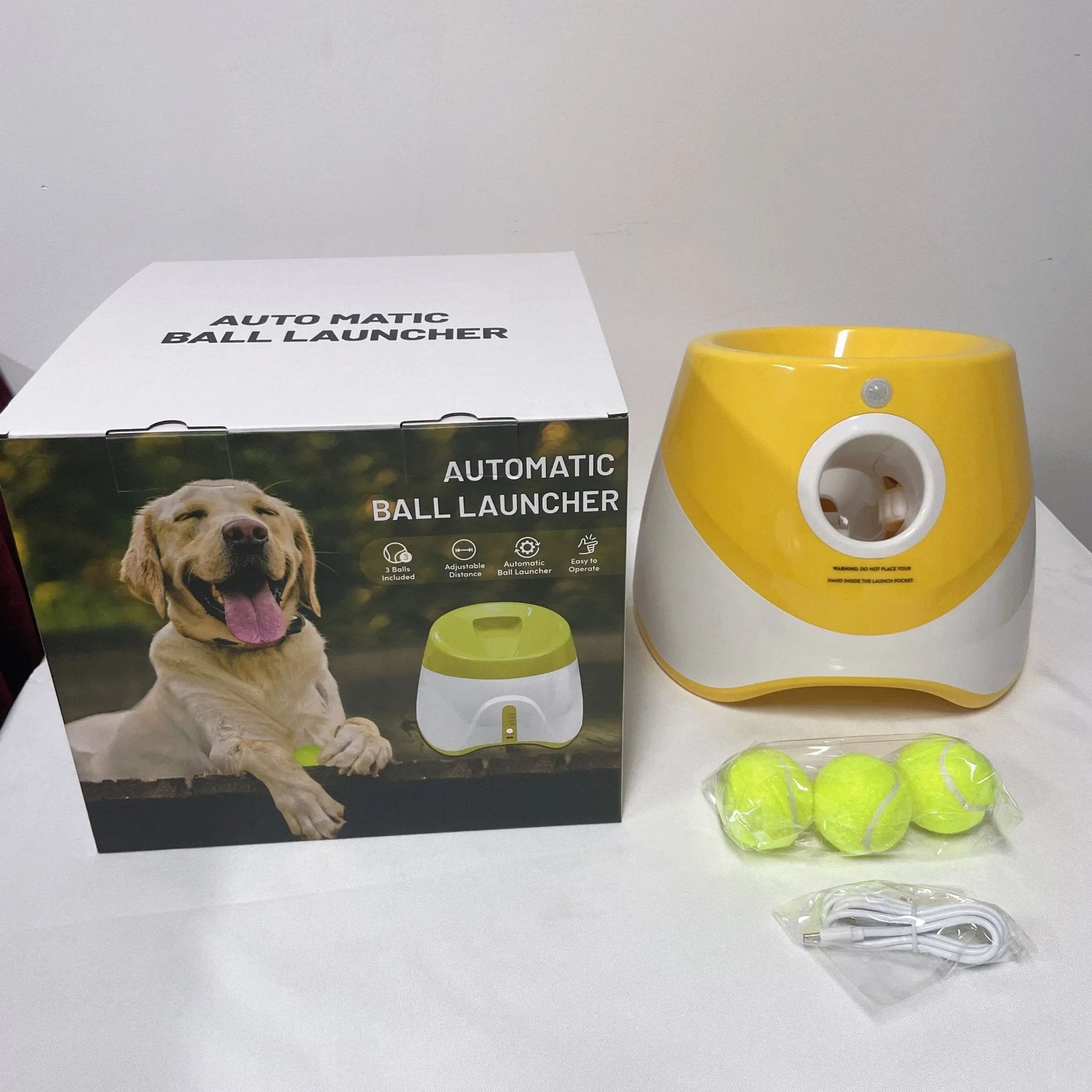 Automatic Ball Launcher for Dogs Ball Thrower Interactive Dog Toy