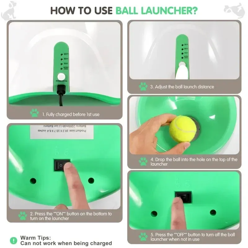 Automatic Pet Ball Launcher – Interactive Dog Toy