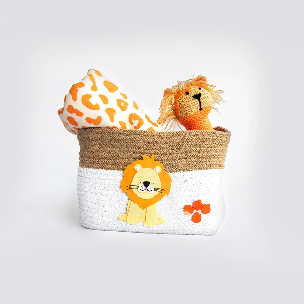 Baby Animals- Cotton Rope Basket- Individual/ Set Of 2