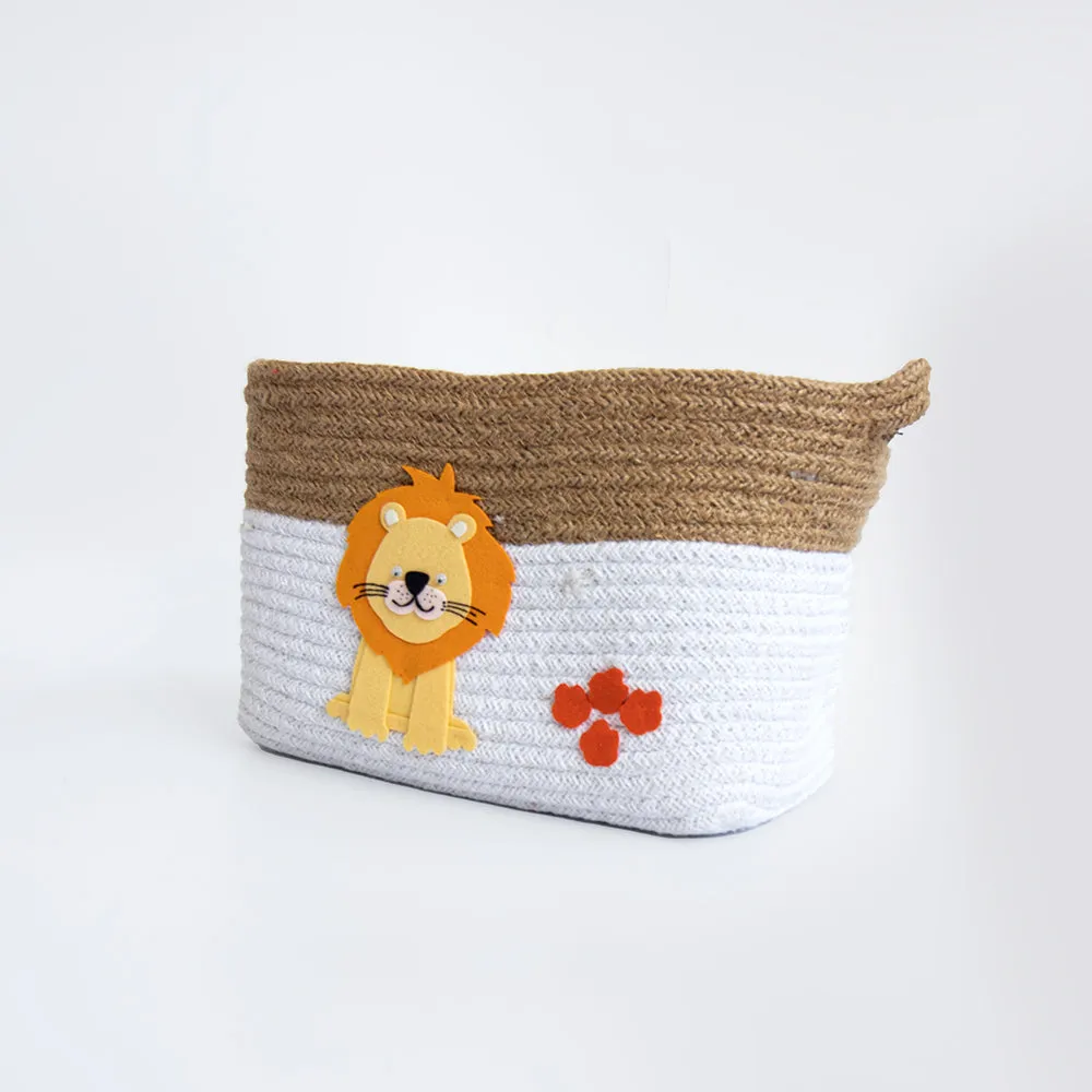 Baby Animals- Cotton Rope Basket- Individual/ Set Of 2