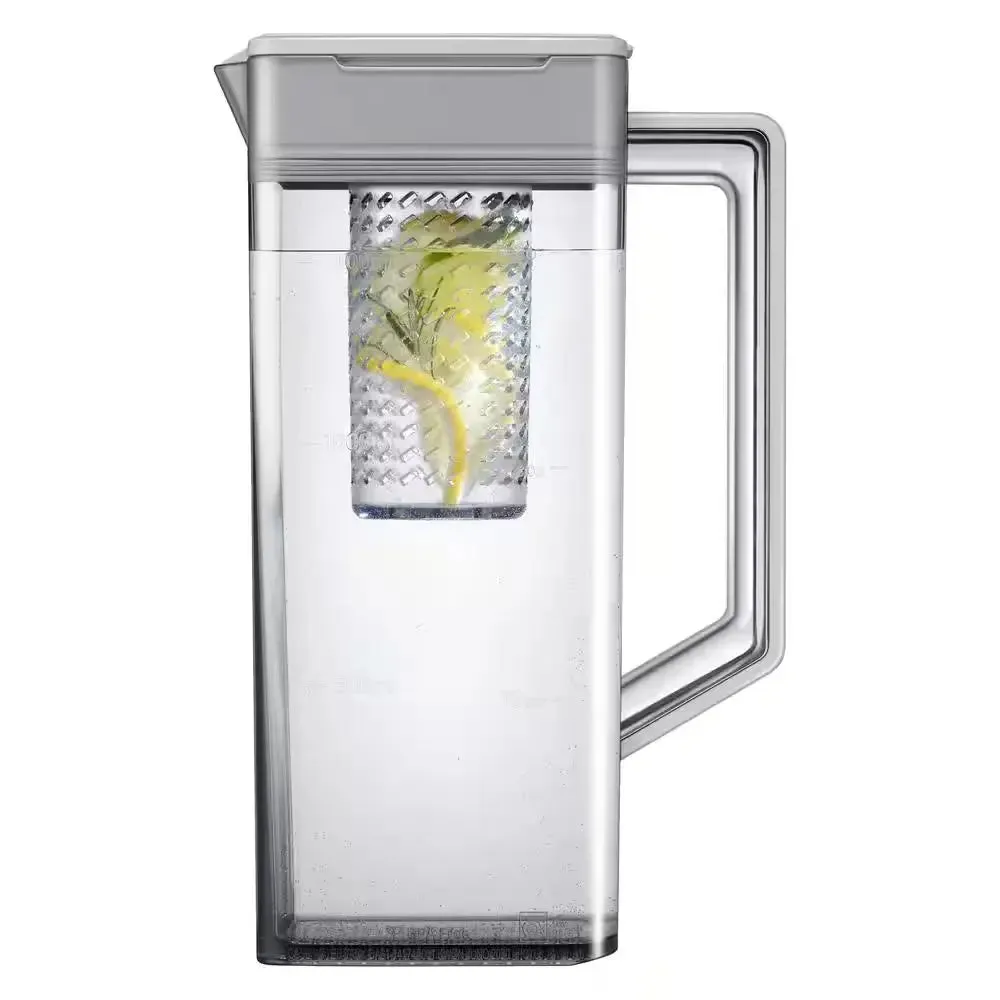 Bespoke 23 Cu. Ft. 4-Door French Door Smart Refrigerator with Family Hub in Charcoal Glass/Matte Black, Counter Depth