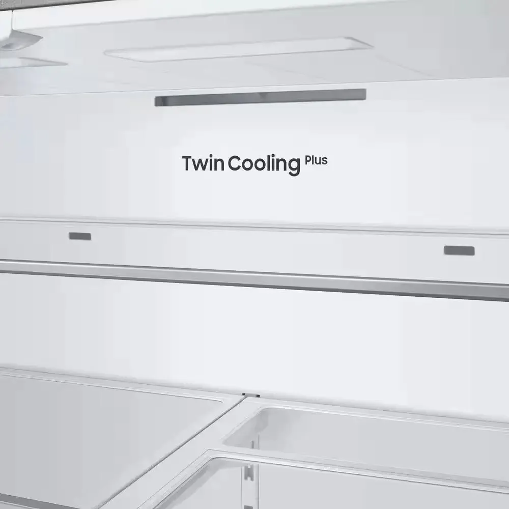 Bespoke 24 Cu. Ft. 3-Door French Door Smart Refrigerator with Beverage Center in White Glass, Counter Depth