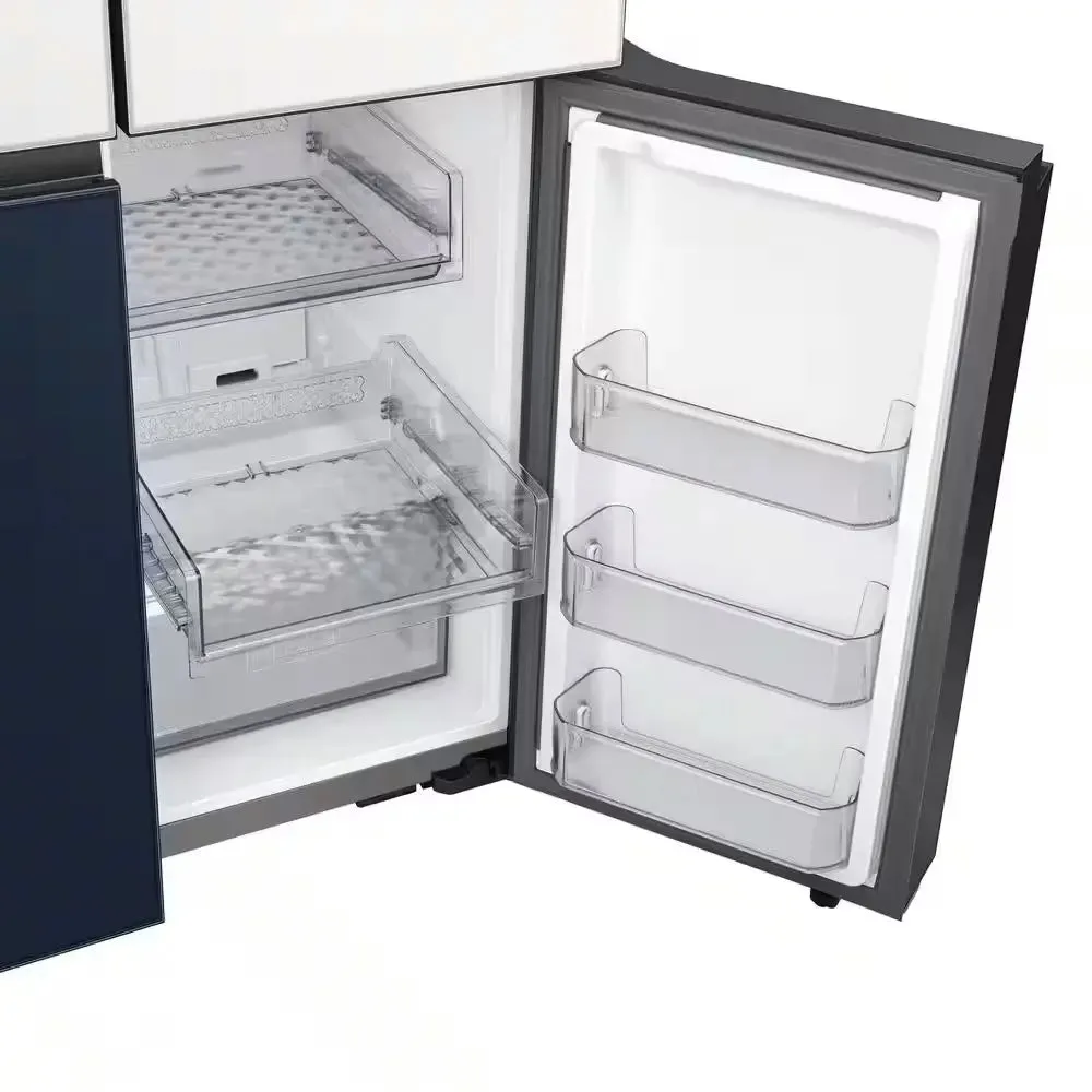 Bespoke 29 Cu. Ft. Customizable 4-Door Flex French Door Smart Refrigerator with Beverage Center, Standard Depth