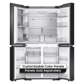 Bespoke 29 Cu. Ft. Customizable 4-Door Flex French Door Smart Refrigerator with Beverage Center, Standard Depth