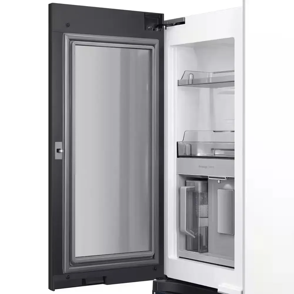 Bespoke 29 Cu. Ft. Customizable 4-Door Flex French Door Smart Refrigerator with Beverage Center, Standard Depth