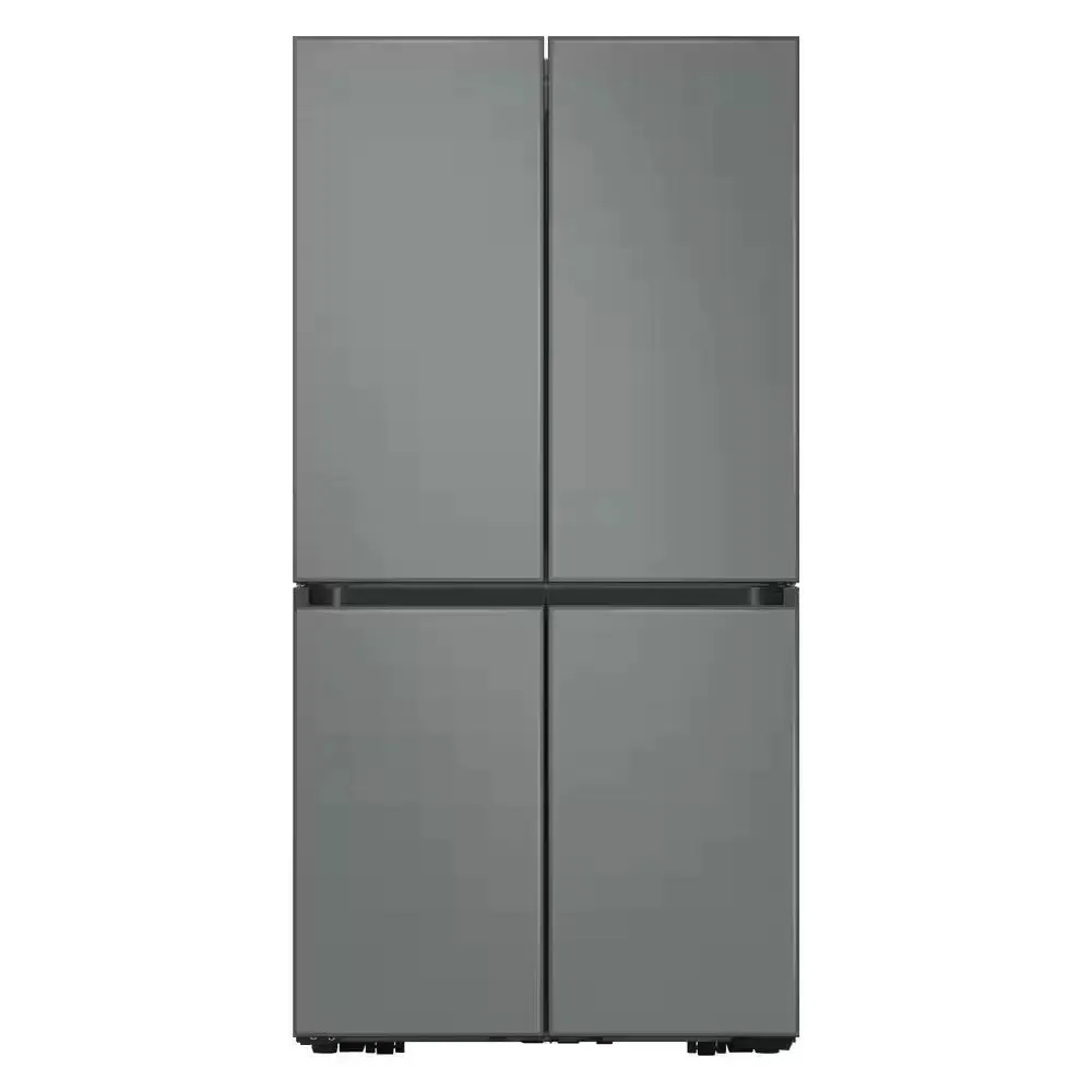 Bespoke 29 Cu. Ft. Customizable 4-Door Flex French Door Smart Refrigerator with Beverage Center, Standard Depth