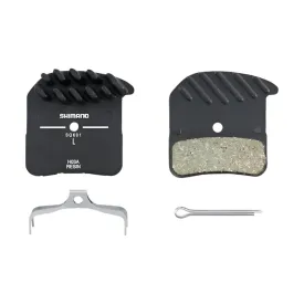 Bike Disc Brake Resin Pads & Spring w/ Fin H03A-RF