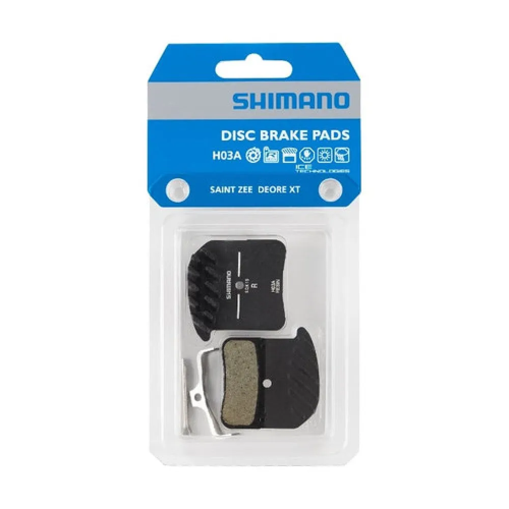 Bike Disc Brake Resin Pads & Spring w/ Fin H03A-RF