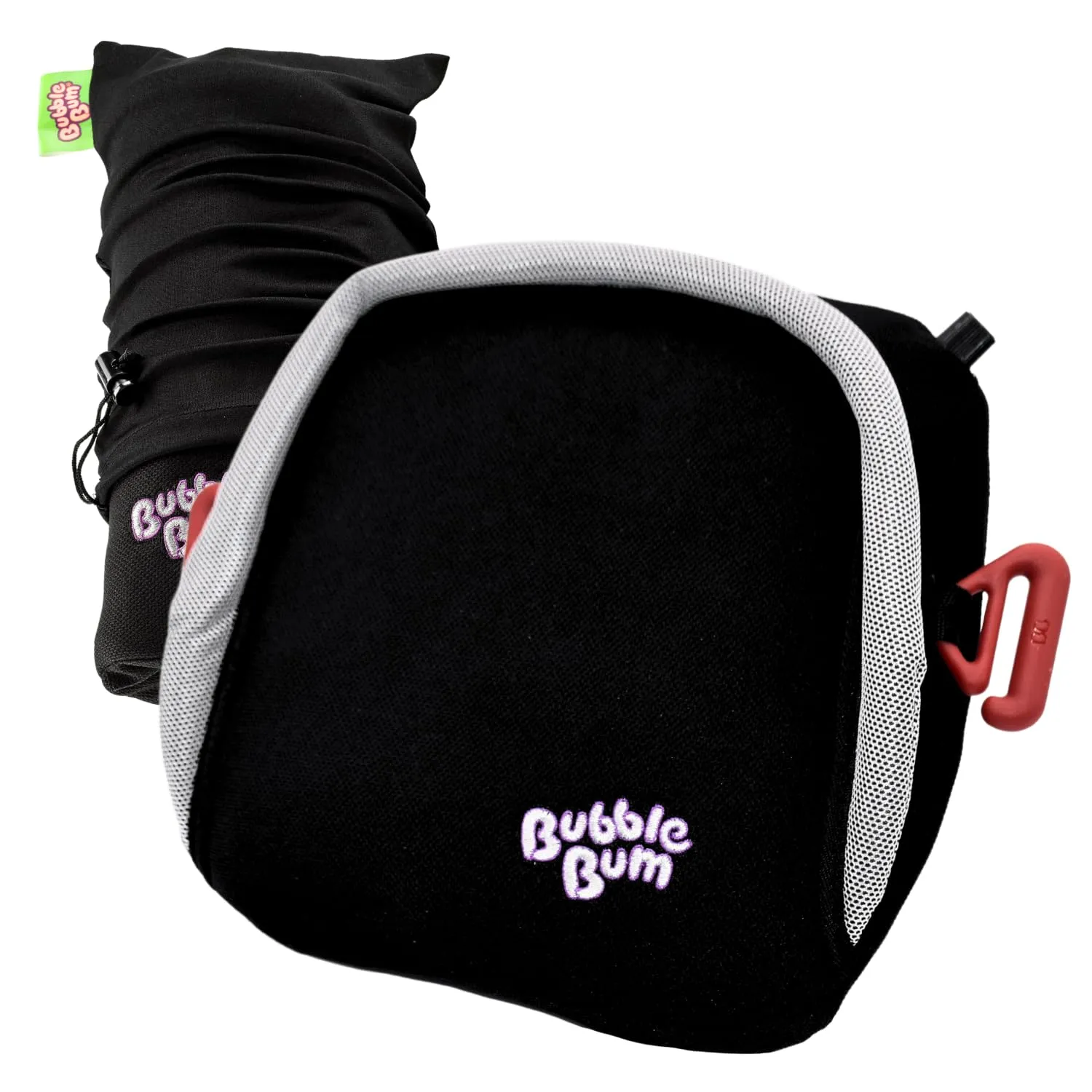 BubbleBum Inflatable Booster Car Seat  Foldable, Lightweight, Backless Travel Booster Seat for Kids, Portable Carseat for Toddler, Fits 3 Across, Compact for Uber - Ages 4-11 Year Old, - Black