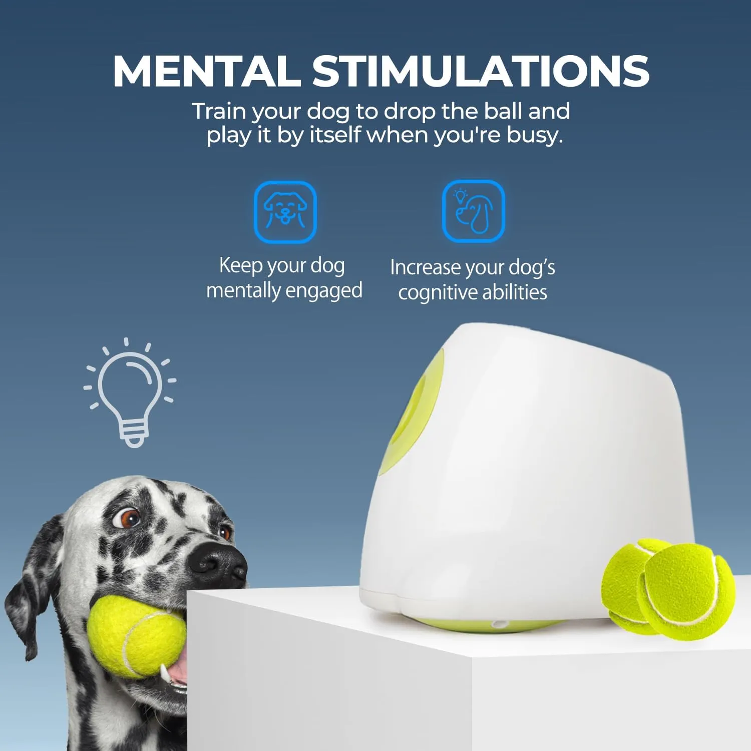 Calmshops Maxi Automatic Ball Launcher For Dogs Interactive Thrower