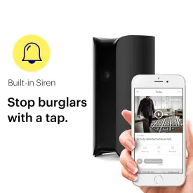 Canary Pro Black - Indoor Home Security Camera with Cloud | 90dB Siren | Air Monitor | 1080p IP WiFi Camera | Works with Alexa | Baby Monitor | Night Vision | Motion Detector | Pet Camera