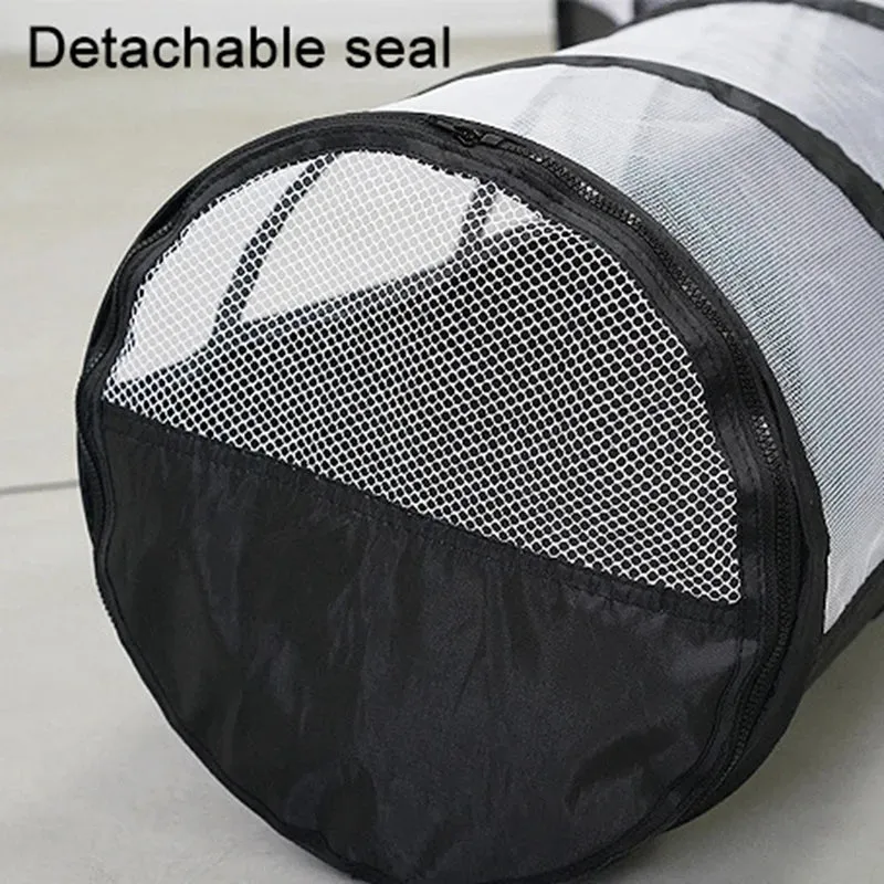 Collapsible Cat Tunnel Cube: 2-in-1 Interactive Pet Toy