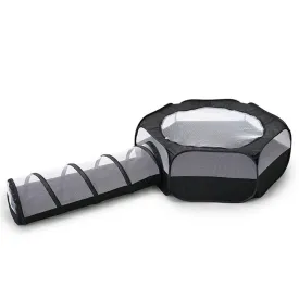 Collapsible Cat Tunnel Cube: 2-in-1 Interactive Pet Toy