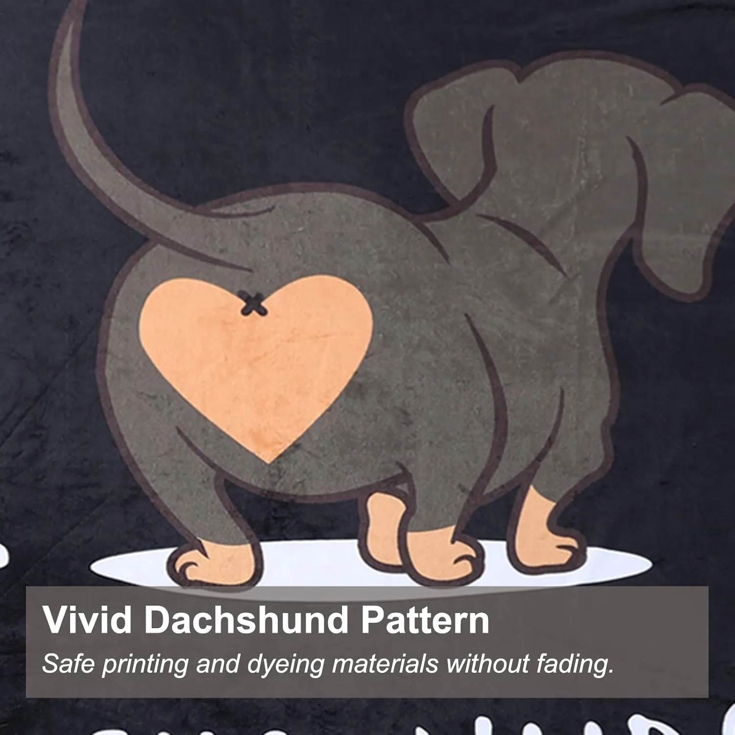 Dachshund Blanket, I Love Dachshunds Soft Flannel Twin Throw Cozy Wiener Dog Blankets Animal Pet Stuffed Gifts for Women Dog Lovers (Dachshund 4, 60"x 80")
