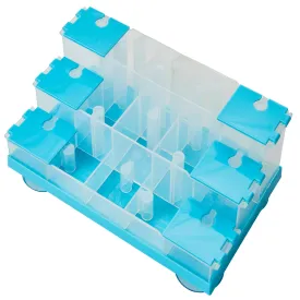 Doc & Phoebe Puzzle Feeder Cat Food and Treat Dispenser - Blue - 4.25 in