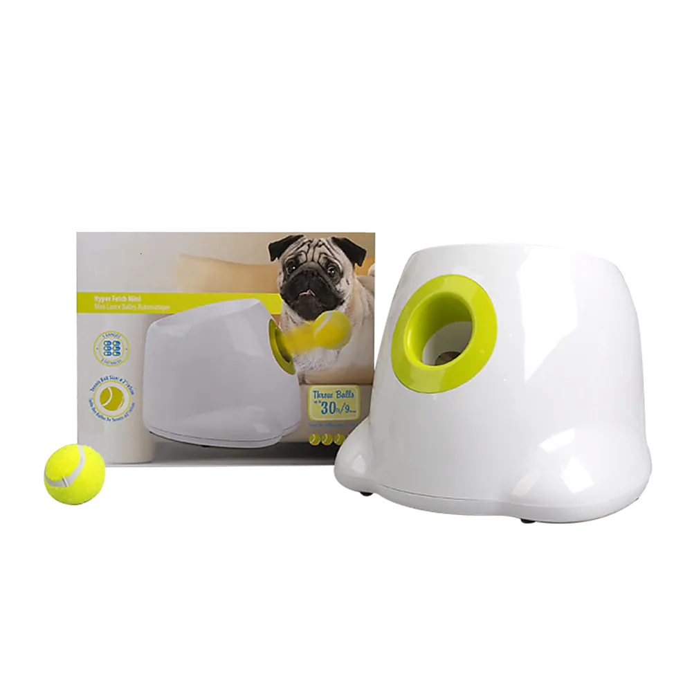 Dog Ball Launcher Thrower Automatic Tennis Fetch Machine with 3 Balls
