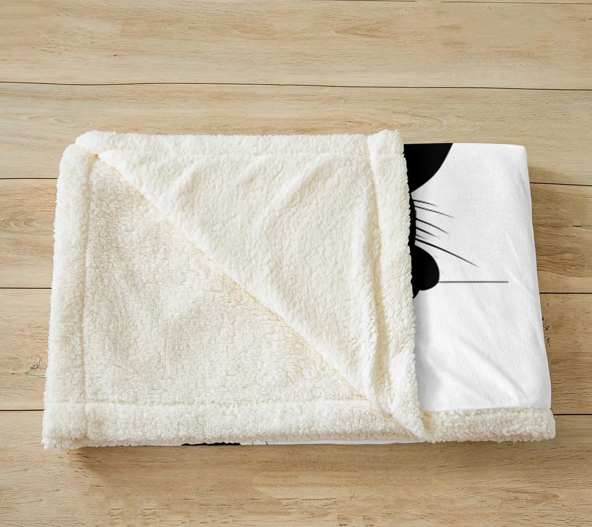 Feelyou Black Cat Fuzzy Blanket for Kids Toddler Cute Pet Cats Fleece Throw Blanket Kawaii Kitten Plush Blanket and Throws Super Soft Cozy Animal Sherpa Blanket 50"x60"