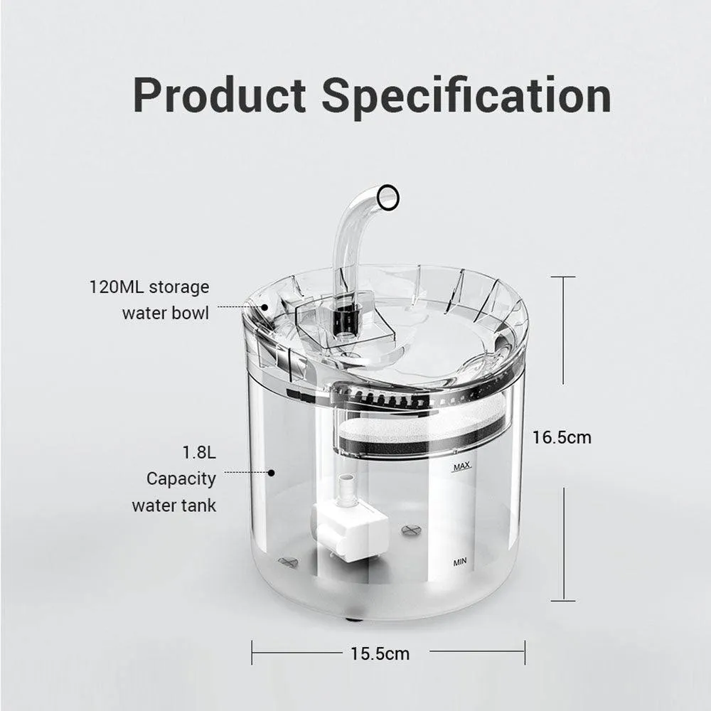 Filtered water fountain for your pet