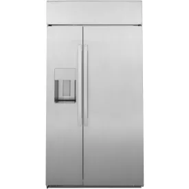 GE Profile 42-inch, 24.5 cu. ft. Side-by-Side Refrigerator with Dispenser PSB42YSNSS