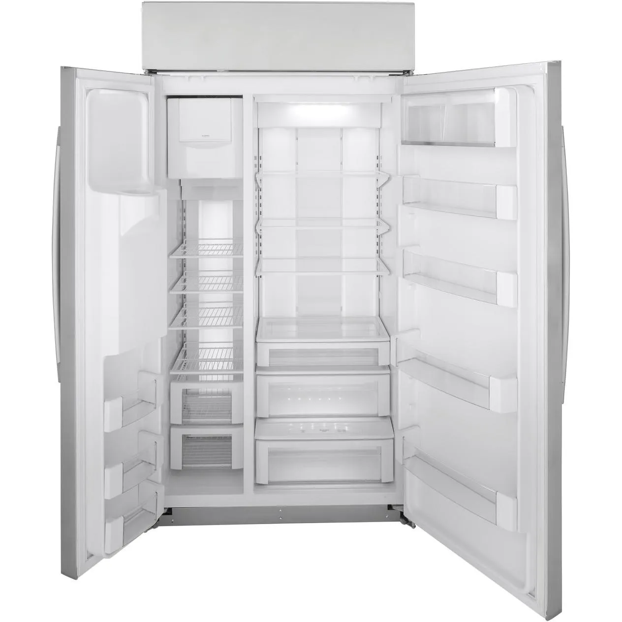 GE Profile 48-inch, 28.7 cu. ft. Side-by-Side Refrigerator with Dispenser PSB48YSNSS