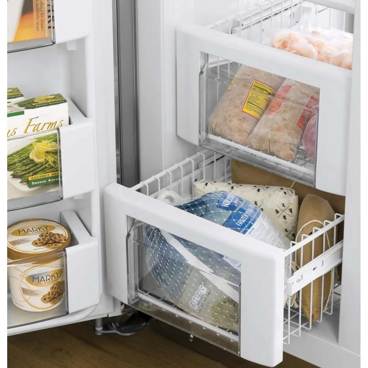 GE Profile 48-inch, 28.7 cu. ft. Side-by-Side Refrigerator with Dispenser PSB48YSNSS