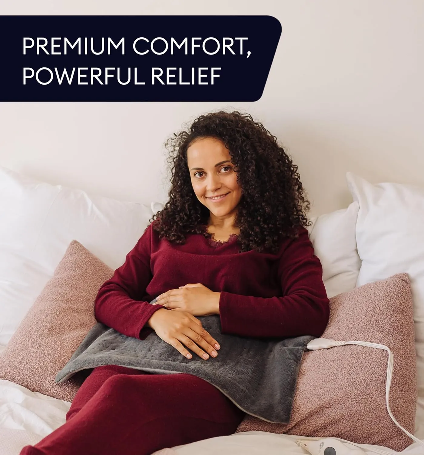 GENIANI Large Electric Heating Pad for Back Pain & Cramps Relief, Mothers Day & Birthday Gifts for Women Mom, FSA HSA Eligible, Auto Shut Off, Machine Washable, Heat Pad for Neck & Shoulder, 1224"