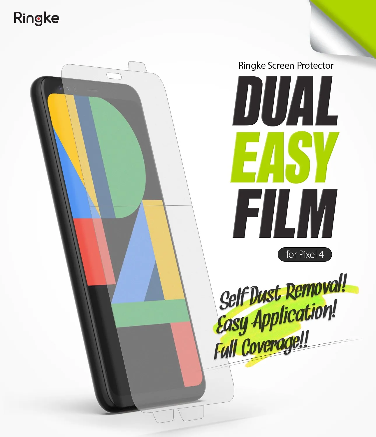 Google Pixel 4 Screen Protector | Dual Easy Film
