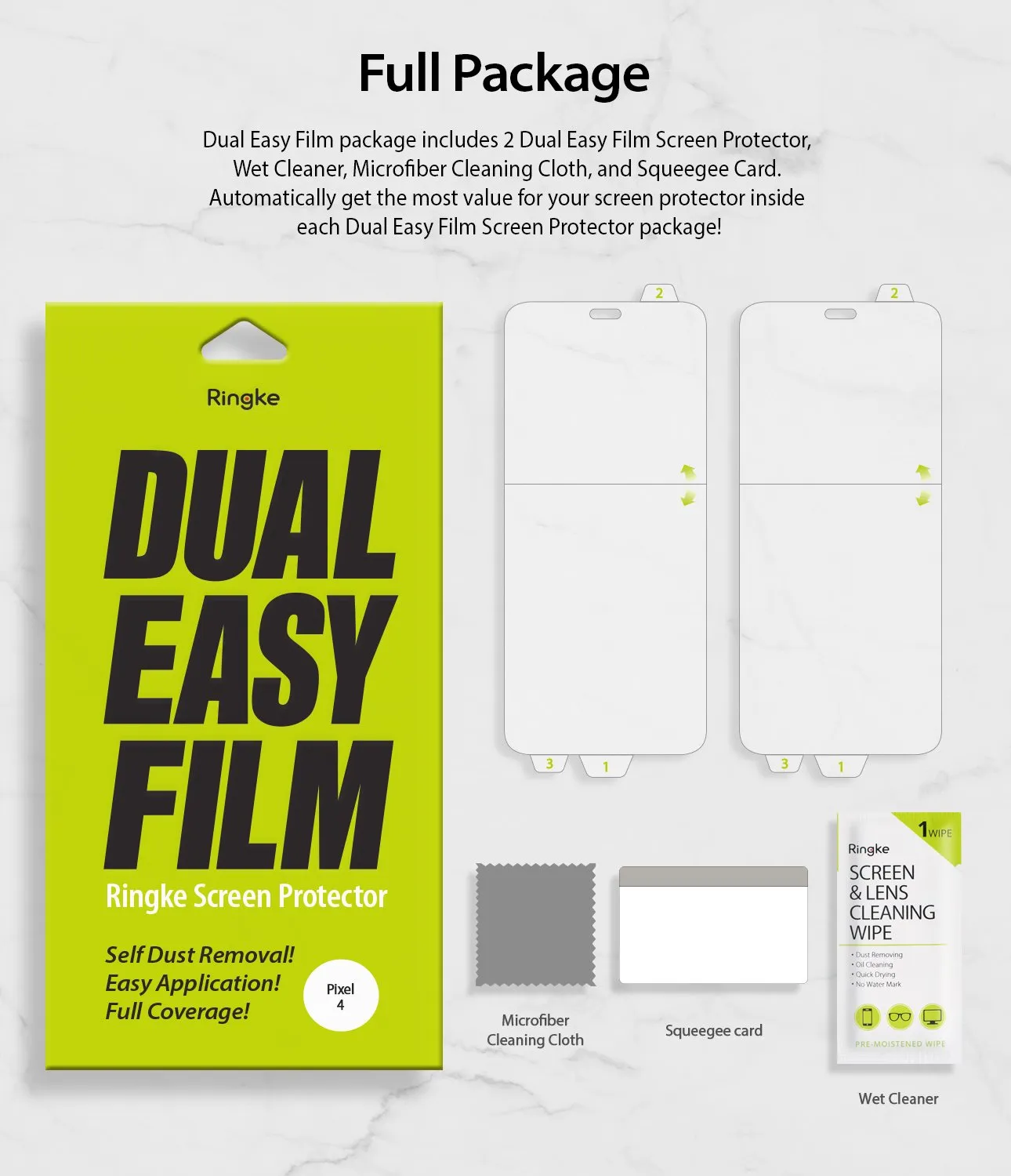 Google Pixel 4 Screen Protector | Dual Easy Film