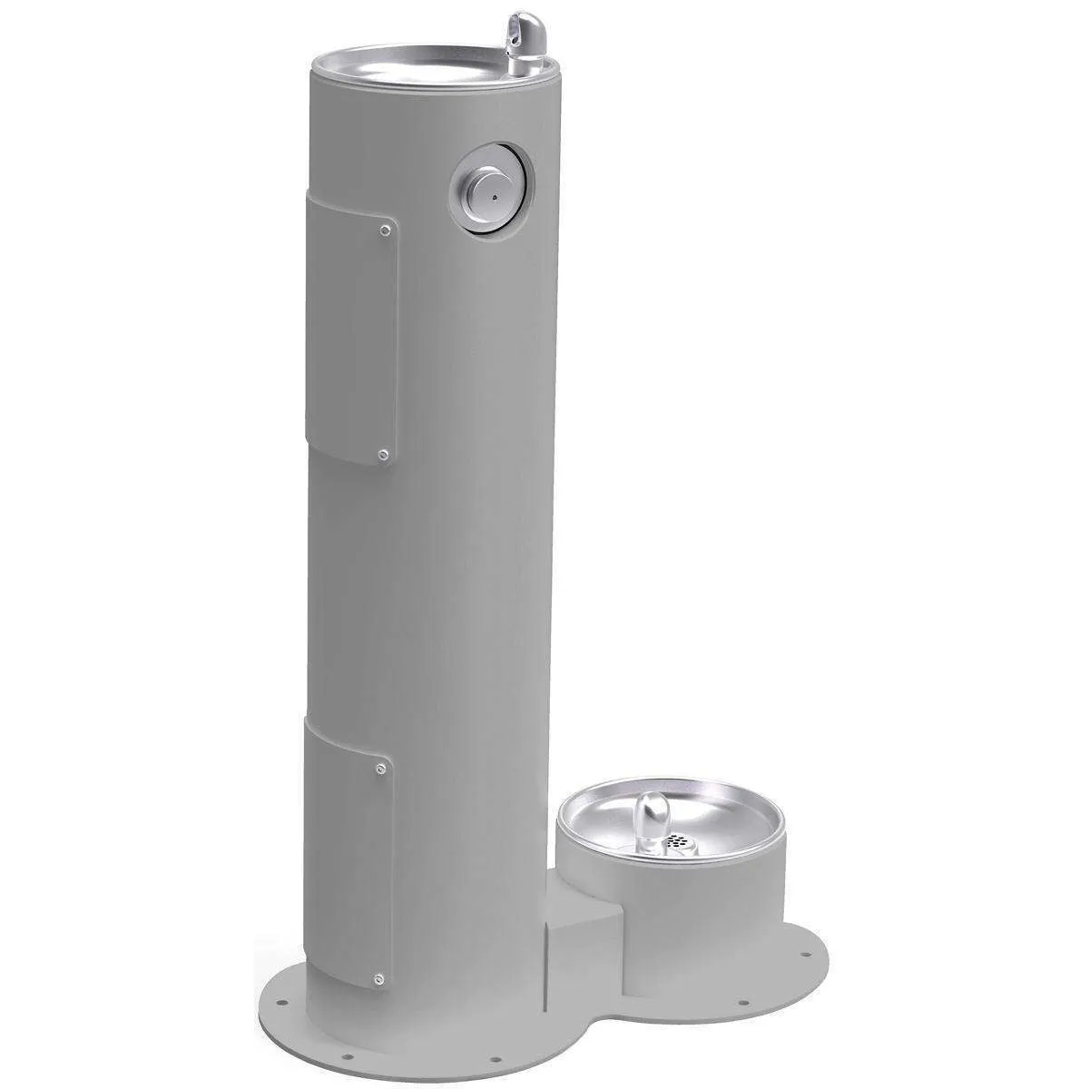 Halsey Taylor 4400DBGRY Outdoor Ftn with Pet Station Non-Filtered Non-Refrigerated Gray