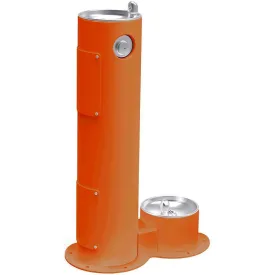 Halsey Taylor 4400DBORN Outdoor Ftn with Pet Station Non-Filtered Non-Refrigerated Orange