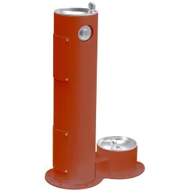 Halsey Taylor 4400DBTER Outdoor Fountain with Pet Station Non-Filtered Terracotta