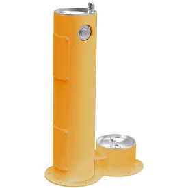 Halsey Taylor 4400DBYLW Outdoor Ftn with Pet Station Non-Filtered Non-Refrigerated Yellow