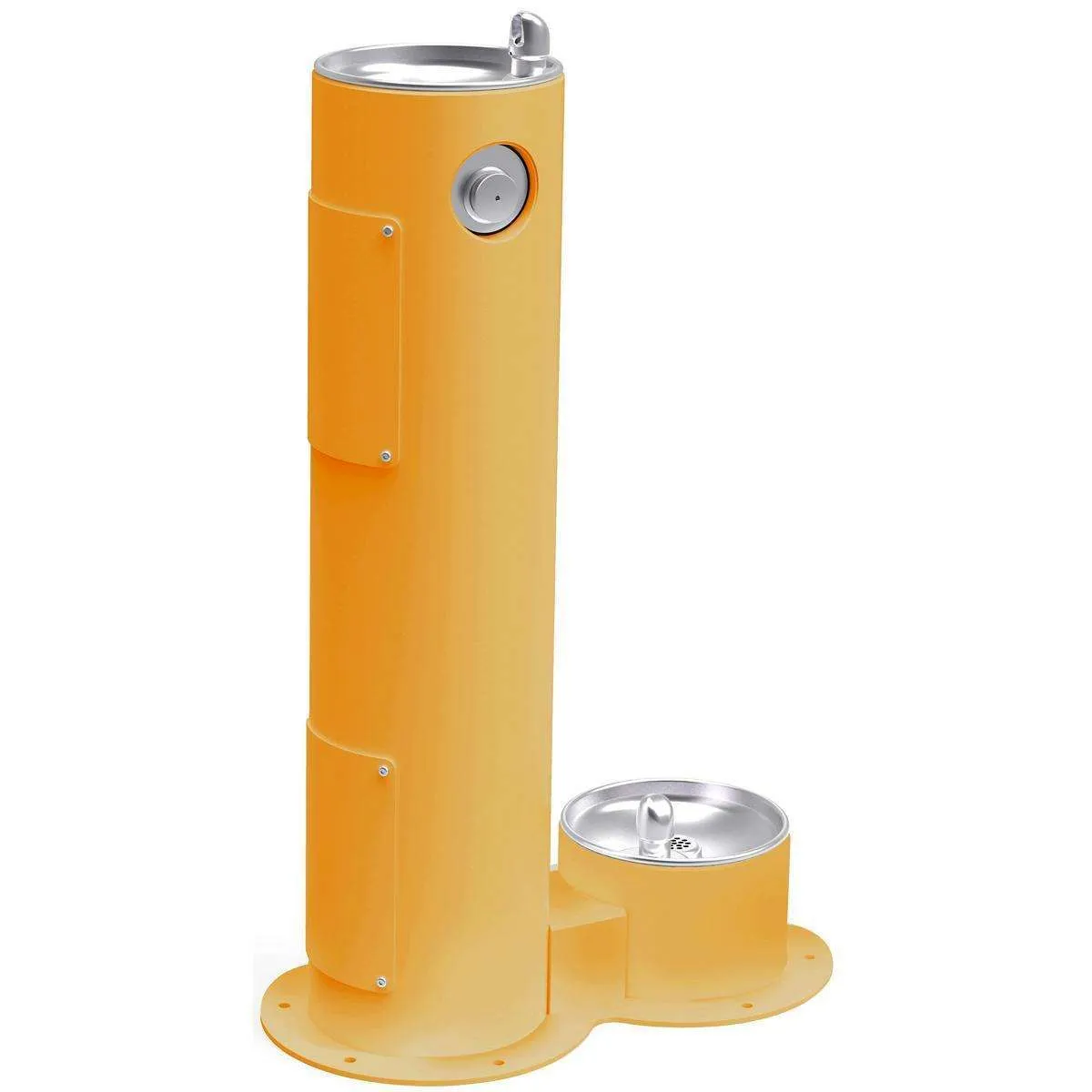 Halsey Taylor 4400DBYLW Outdoor Ftn with Pet Station Non-Filtered Non-Refrigerated Yellow