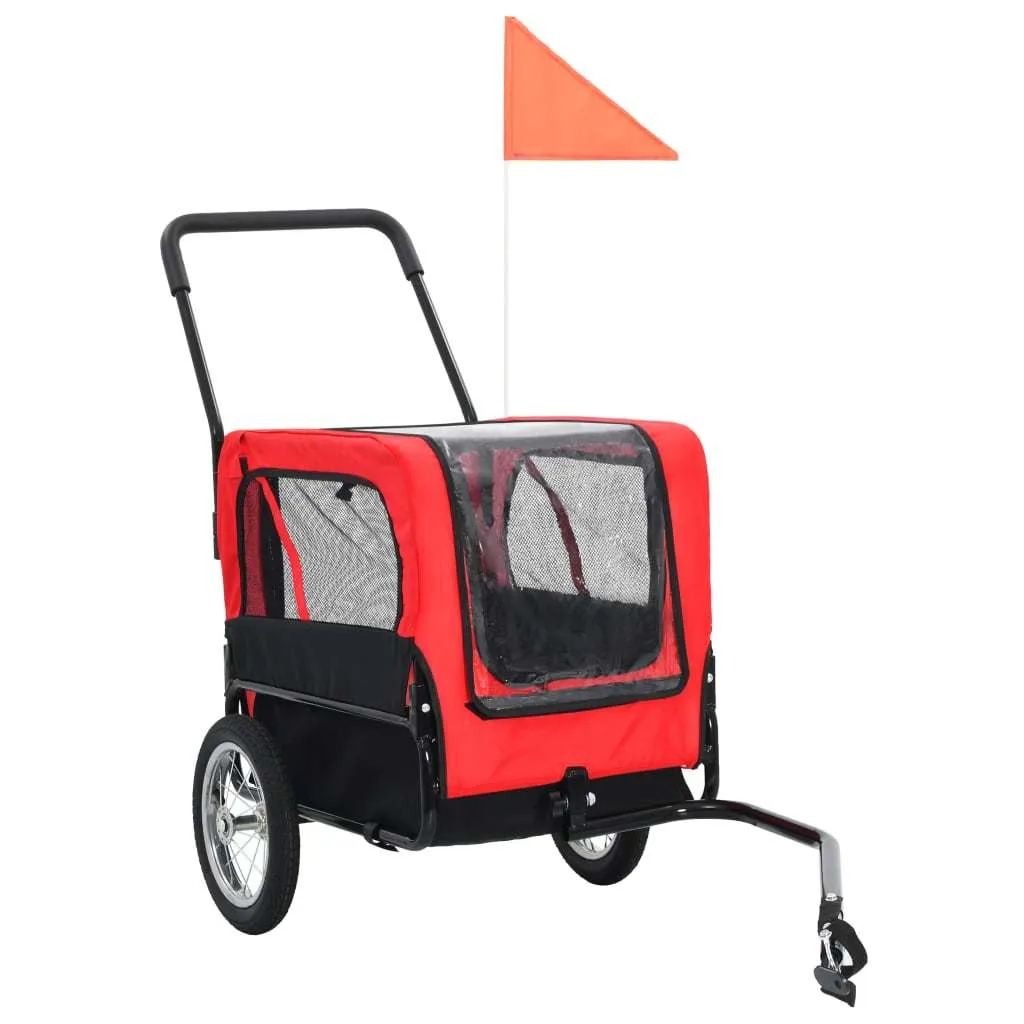 Jogging Stroller 2-in-1 Dog Bike Trailer