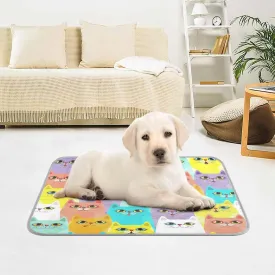 JSTEL Cat Cooling Pad Ice Silk Cooling Mat Washable Pet Cooling Mat Folding Summer Sleeping Mat 23.6x38.6 inch, Non-Toxic Gel, No Water or Electricity Needed for This Dog Cooling Pad,6