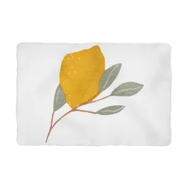 Lemon and Leaves Sublimation Pet Blanket
