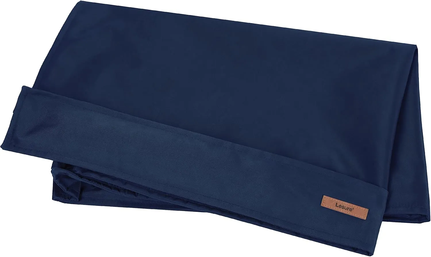 Lesure Water-Resistant Dog Bed Cover - Large Washable Replacement Cover for Pet Mat 36x27x3 Inches, Navy