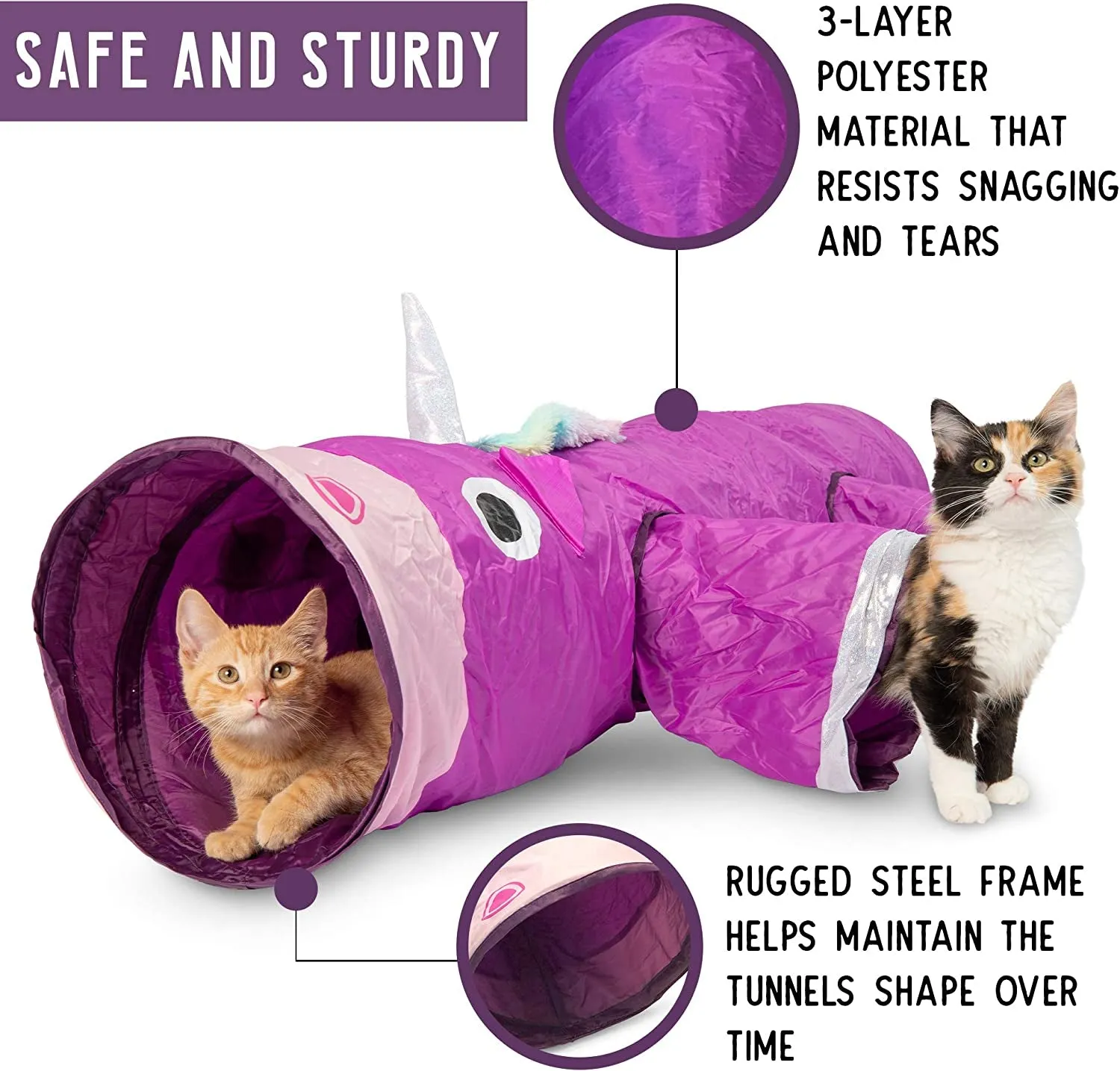 Magic Mewnicorn Multi Cat Tunnel Boredom Relief Toys