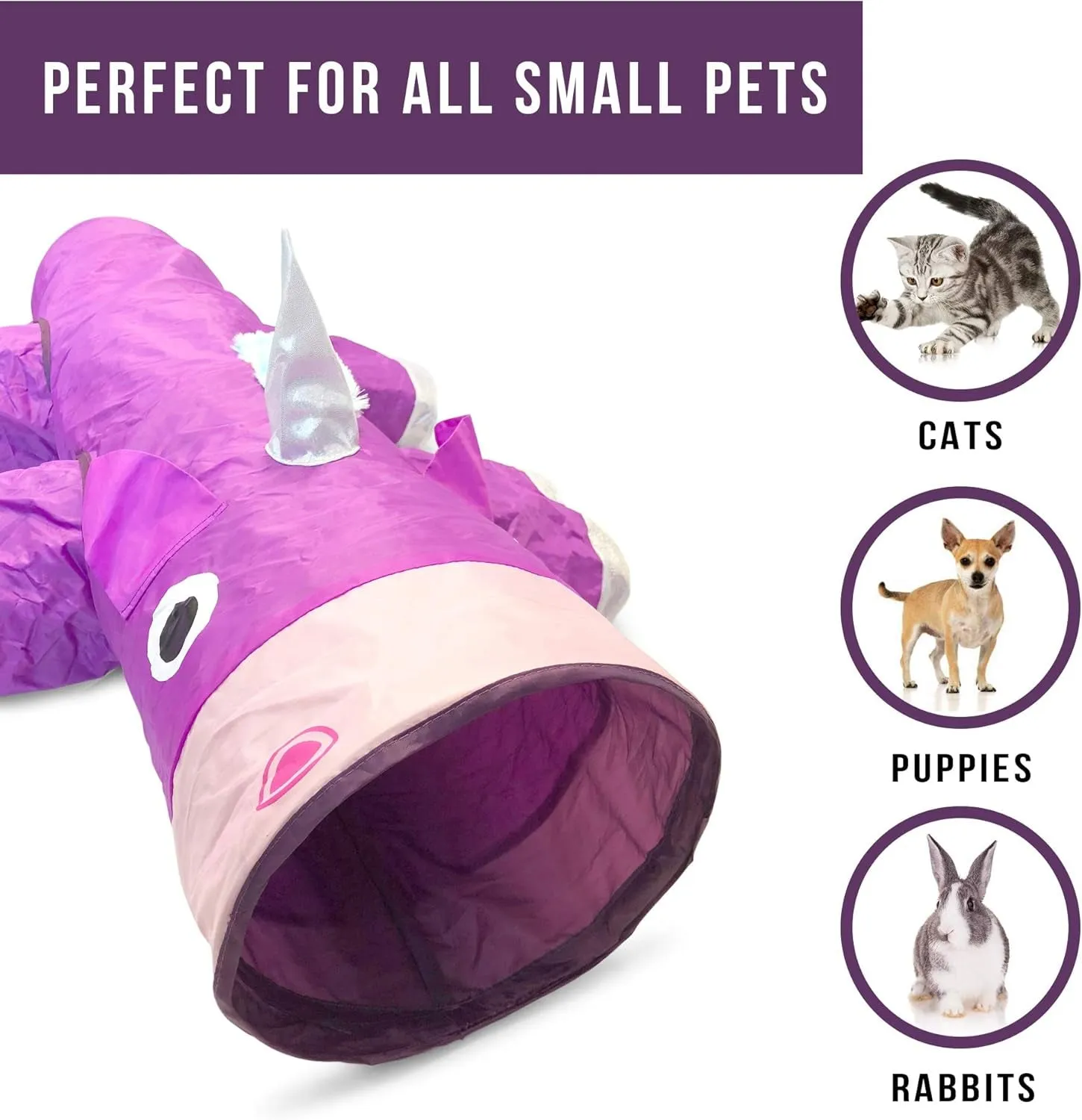 Magic Mewnicorn Multi Cat Tunnel Boredom Relief Toys