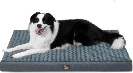 Medium Dog Bed for Dogs up to 35 lbs with Orthopedic Foam Waterproof Cover Removable and Washable Cover Fluffy Dog Crate Bed with Non-Slip Bottom