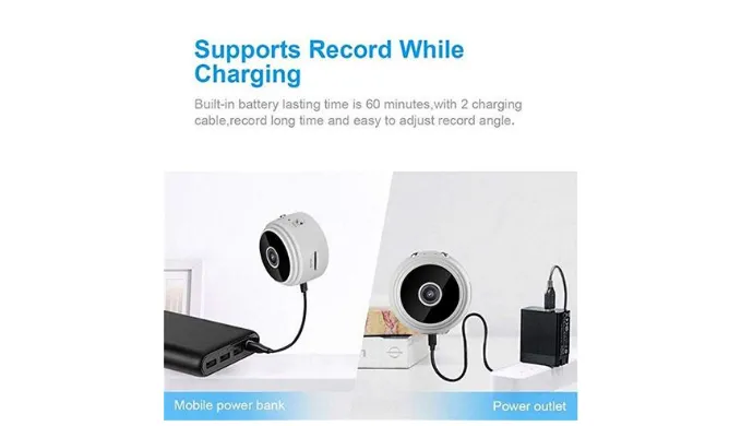 Mini Hidden Premium HD 1080P Spy Camera with Motion Detection - Ships Quick!