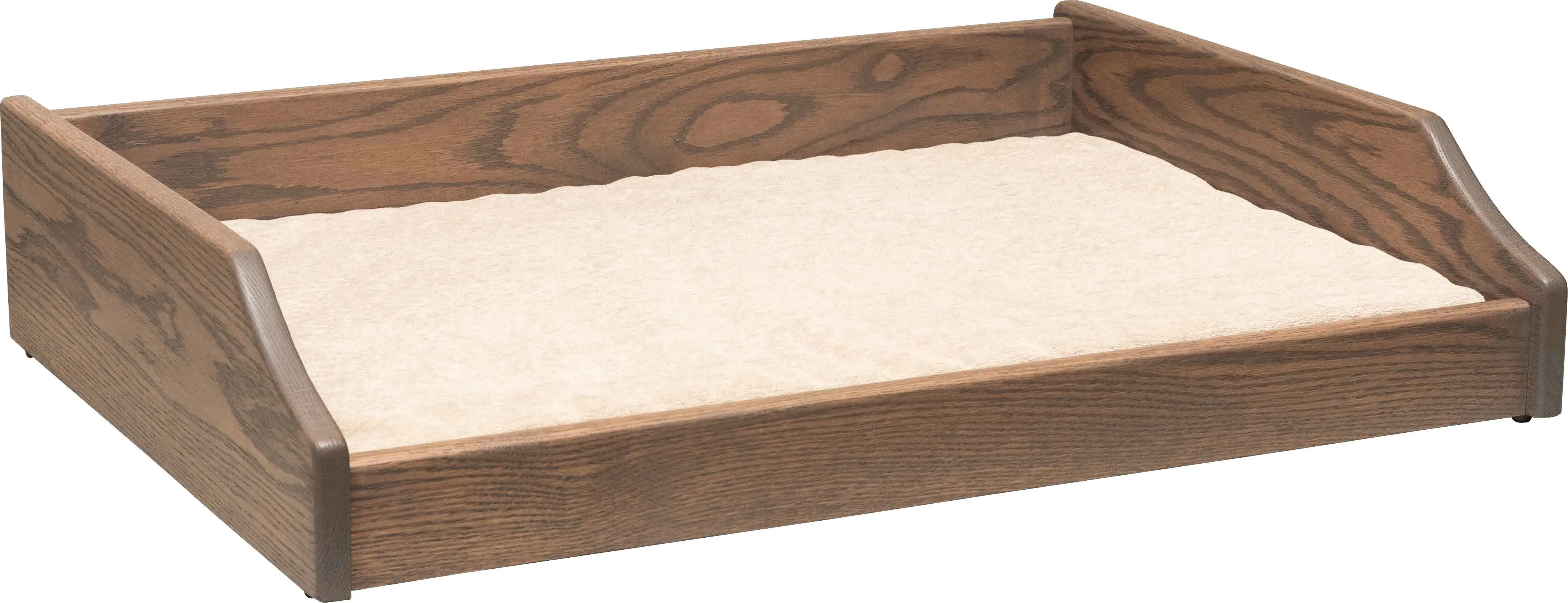 MINIMALIST WOOD PET LOUNGE - Amish Handmade Dog Furniture Bed in 3 Sizes