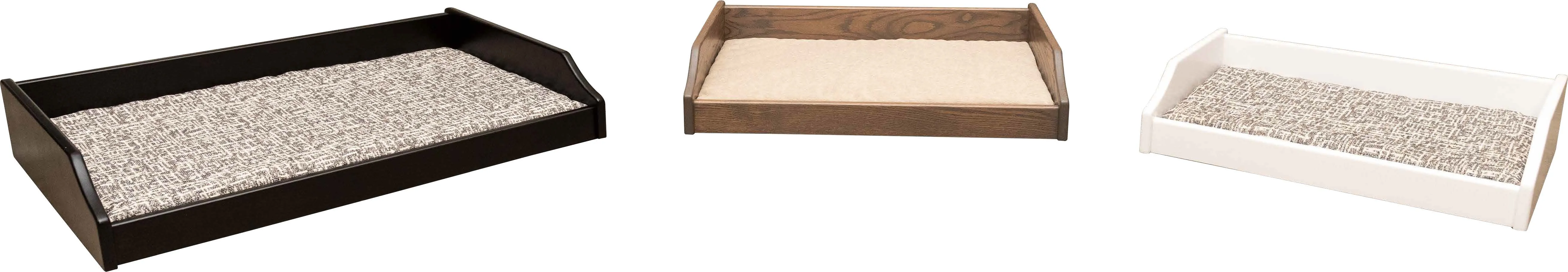 MINIMALIST WOOD PET LOUNGE - Amish Handmade Dog Furniture Bed in 3 Sizes