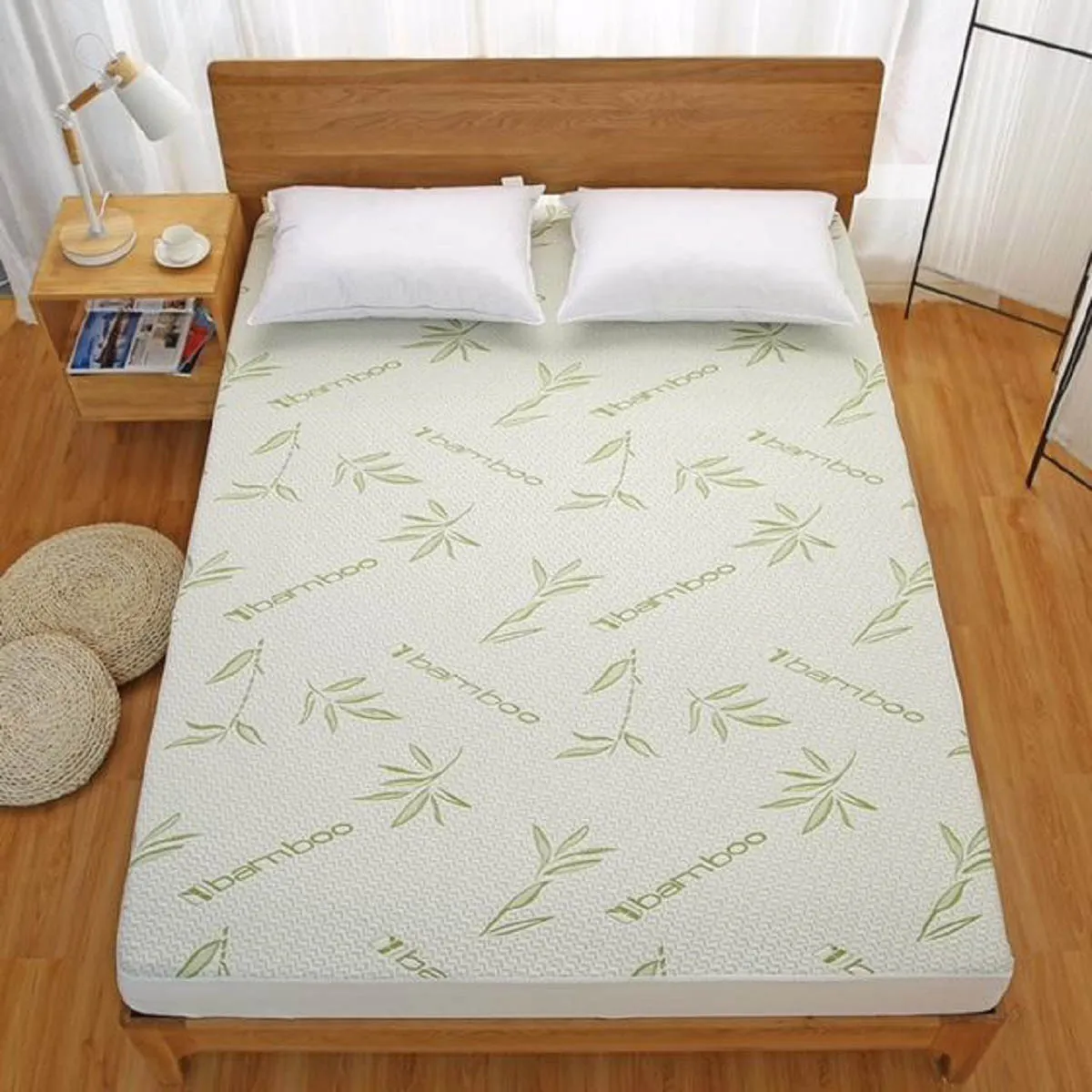 MP41564, Luxury Full Quilt Bamboo Mattress Pad